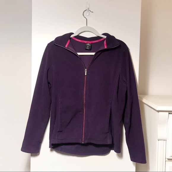 Purple Land’s End Zip-Up Fleece - Picture 3 of 5